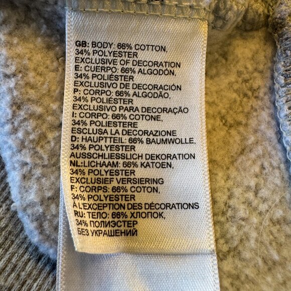 The North Face Half Dome Pullover Hoodie Mens Large Gray Kangaroo Pocket Logo - Picture 9 of 11